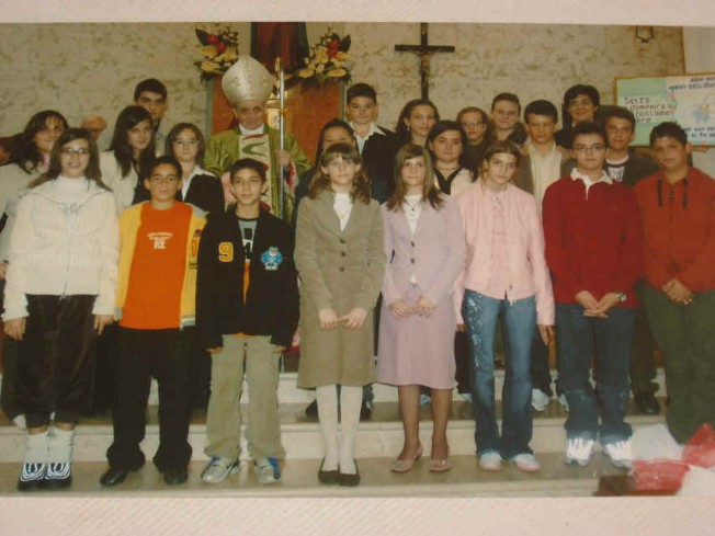 Foto gruppo ragazzi della Cresima dell'anno 2005